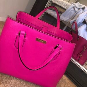 Hot pink kate spade purse